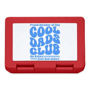 Cool Dads Club - Papa Vatertag Geschenk - Brotdose - Rot - Vorne