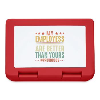Proud Employee Appreciation Manager CEO Men Women - Lunchbox - red - Front