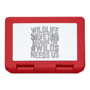 Wildlife Vet Because The Wild Needs Animal Care - Lunchbox - red - Front