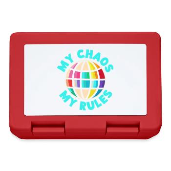 Pré-maternelle Mon chaos Mes règles Maternelle - Boîte à goûter - rouge - Devant
