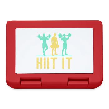 Fitness Fanatics Hiit It Calisthenics Gym - Brotdose - Rot - Vorne