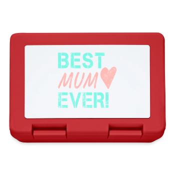 Best Mum Ever Birthday Gift for Mom - Lunchbox - red - Front