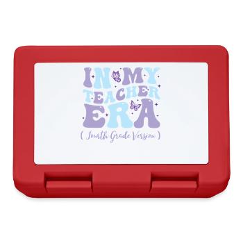 In My Teacher Era Fourth Grade - Lunchbox - red - Front