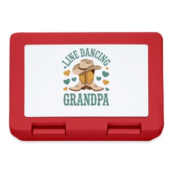 Line Dancing Opa Line Dance Line Dancer Geschenk - Brotdose - Rot - Vorne