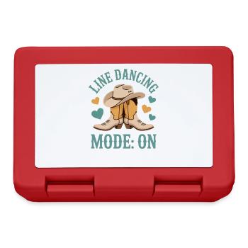 Line Dancing Line Dance Line Dancer Geschenke - Brotdose - Rot - Vorne