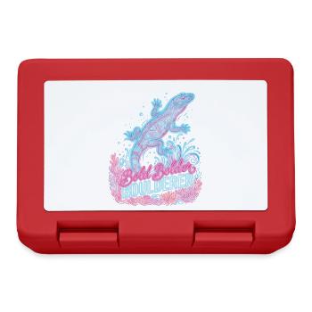 Bouldering Bold Bolder Boulderer - Lunchbox - red - Front