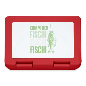 Angeln Angler Fischer Fisch Lustiges Angler Spruch - Brotdose - Rot - Vorne