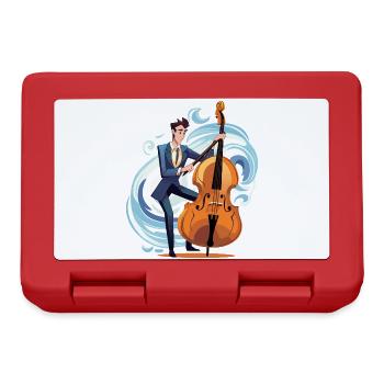 Coastal Jazz Cello in the Storm - Lunchbox - red - Front