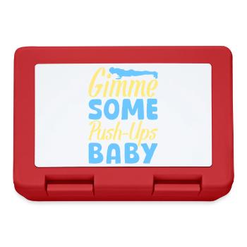Fitness Fanatics Gimme Some Push-Ups Calisthenics - Lunchbox - red - Front