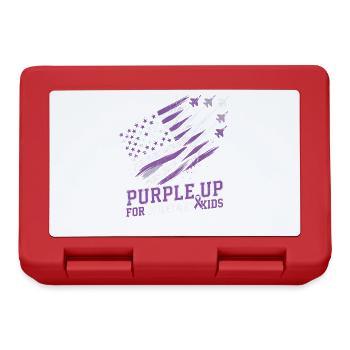 Violet pour les enfants militaires - Boîte à goûter - rouge - Devant