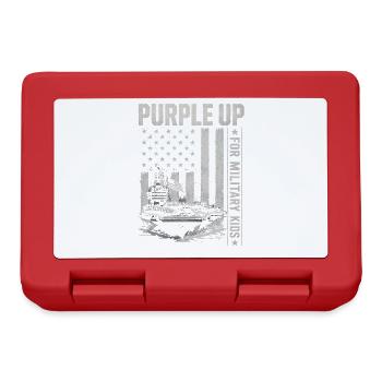 Violet pour Enfant Militaire Enfant Enfant Militaire - Boîte à goûter - rouge - Devant