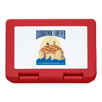 Dubrovnik pour toujours, Croatie Souvenir du voyage dans la vieille ville - Boîte à goûter - rouge - Devant