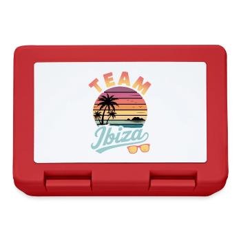 Team Ibiza Sunset Palm Trees - Lunchbox - red - Front
