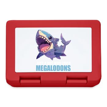 Mégalodons Mégalodon - Boîte à goûter - rouge - Devant