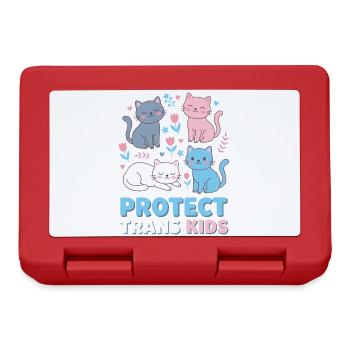 Pride Month LGBTQ - Protect Trans Kids - Lunchbox - red - Front