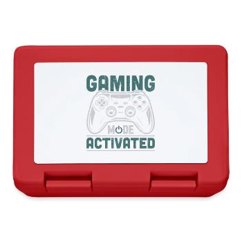 Mode de jeu activé Gamer Gaming Play - Boîte à goûter - rouge - Devant