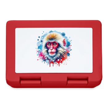 Japanese macaque gift - Lunchbox - red - Front