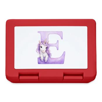 Lettre C Licorne Violette - Boîte à goûter - rouge - Devant