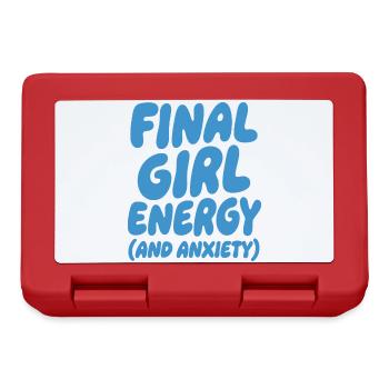 Final Girl Energy Funny Horror Quote - Lunchbox - red - Front