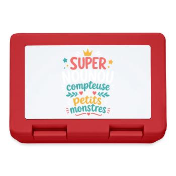 Super Nounou, conteuse de monstres - Boîte à goûter - rouge - Devant