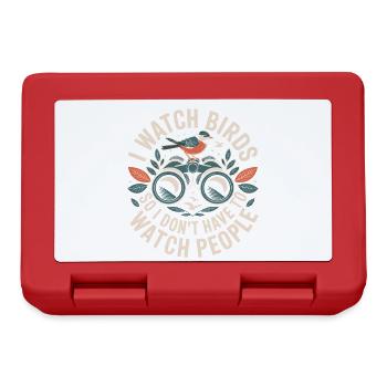 Bird Joy Humor Quote T Shirt - Lunchbox - red - Front