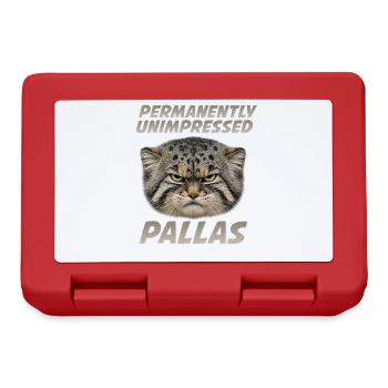 Pallas Katze Manul Cat Définitivement Indifférent - Boîte à goûter - rouge - Devant