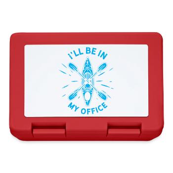 I'll be in my office - Funny Kayaking Kayaker - Brotdose - Rot - Vorne