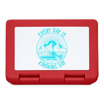 Chaque jour est le jour du kayak - Kayak Canoë Kaya - Boîte à goûter - rouge - Devant