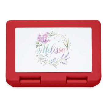 La couronne florale de Melissa - Boîte à goûter - rouge - Devant