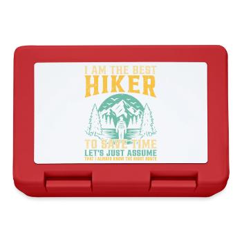 Funny Hiking Sayings Mountain Lover Mountain Hiker - Brotdose - Rot - Vorne