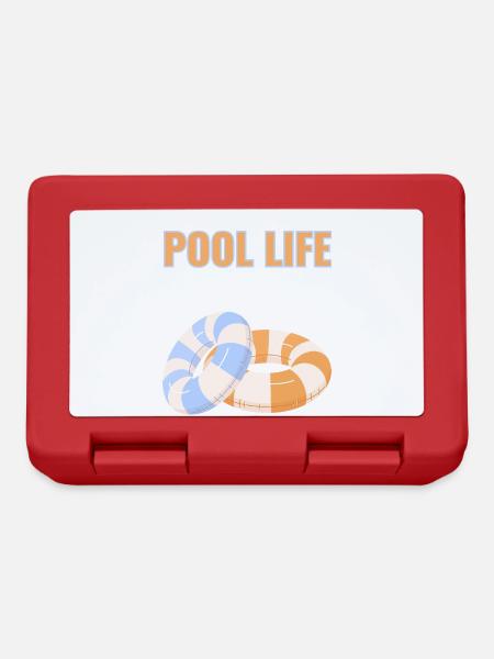 Pool Life – Sommer am Lieblingspool - Brotdose - Rot