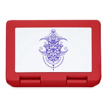 Spiritualité Géométrie Sacrée Fleur de Lotus Zen - Boîte à goûter - rouge - Devant