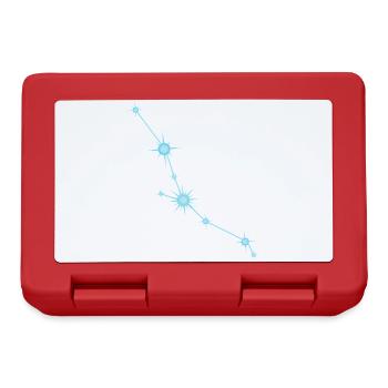 Taurus Star Constellation Zodiac Sign Pastel Blue - Lunchbox - red - Front