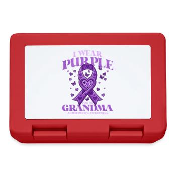 Pour ma grand-mère – l’éducation à Alzheimer - Boîte à goûter - rouge - Devant