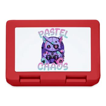 Pastel Goth Soft Goth Gaming Gamer - Brotdose - Rot - Vorne