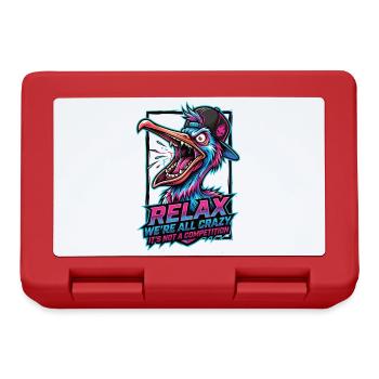 Relax, we're all crazy - Lunchbox - red - Front