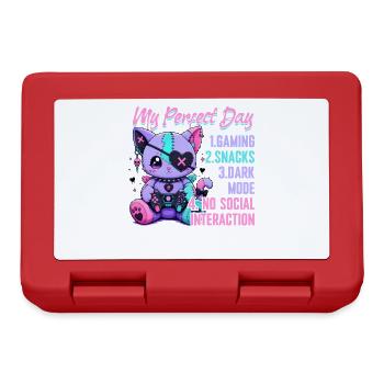 Pastel Goth Soft Goth Gaming Gamer - Brotdose - Rot - Vorne