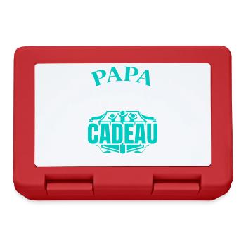 Papa Humour Meilleur Cadeau Enfants Fête Des Pères - Boîte à goûter - rouge - Devant