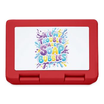 All My Troubles Are Soap Bubbles - Lunchbox - red - Front