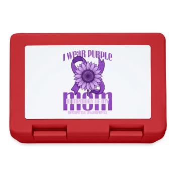 Purple Erinnerung für Mama – Sonnenblume - Brotdose - Rot - Vorne
