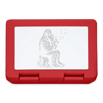 Bigfoot, Pusteblume, Löwenzahn, Naturliebhaber - Brotdose - Rot - Vorne