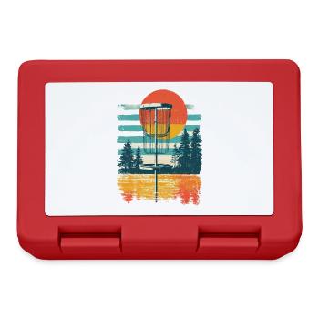 Basket And Chains Disc Golf Starter Sets - Brotdose - Rot - Vorne