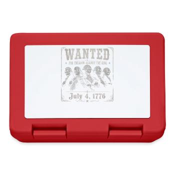 Recherche : Photos drôles des pères fondateurs pour le 4 juillet - Boîte à goûter - rouge - Devant