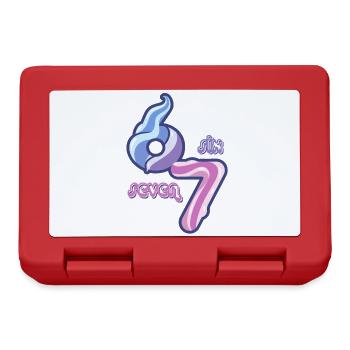 Candy Swirl 67 meme Neon Doodle - Lunchbox - red - Front
