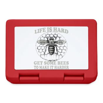 Beekeeper Accessories Bee Colony Saying Beekeeping Bees - Lunchbox - red - Front