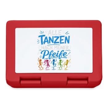 Alle tanzen nach meiner Pfeife - Schiri - Brotdose - Rot - Vorne