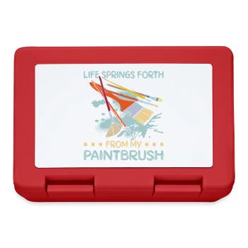 Artist Painter Graphic Life Springs Forth Art - Brotdose - Rot - Vorne