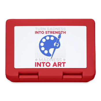 Funny Art Painter Madness Into Art Drawing - Brotdose - Rot - Vorne