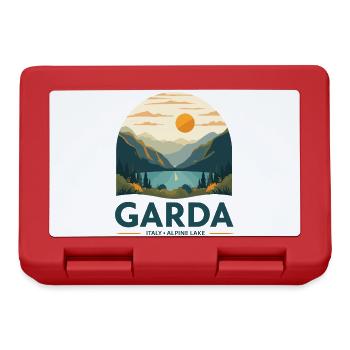 Garda Italy Alpine Lake - Brotdose - Rot - Vorne