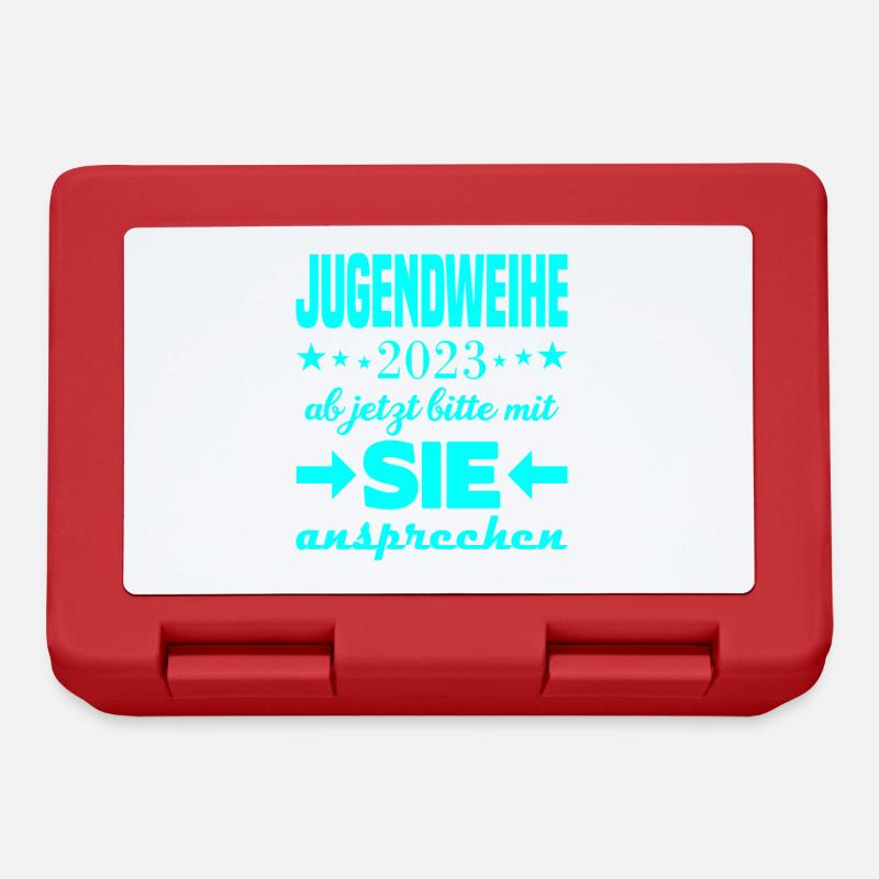 Jugendweihe 2023 - Brotdose - Rot